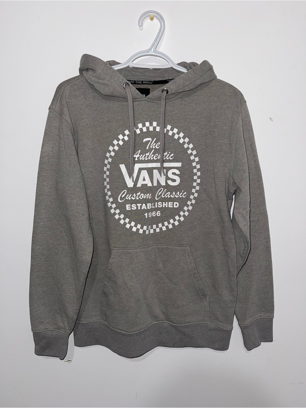 Vans Men's Gray Graphic Pullover Hoodie